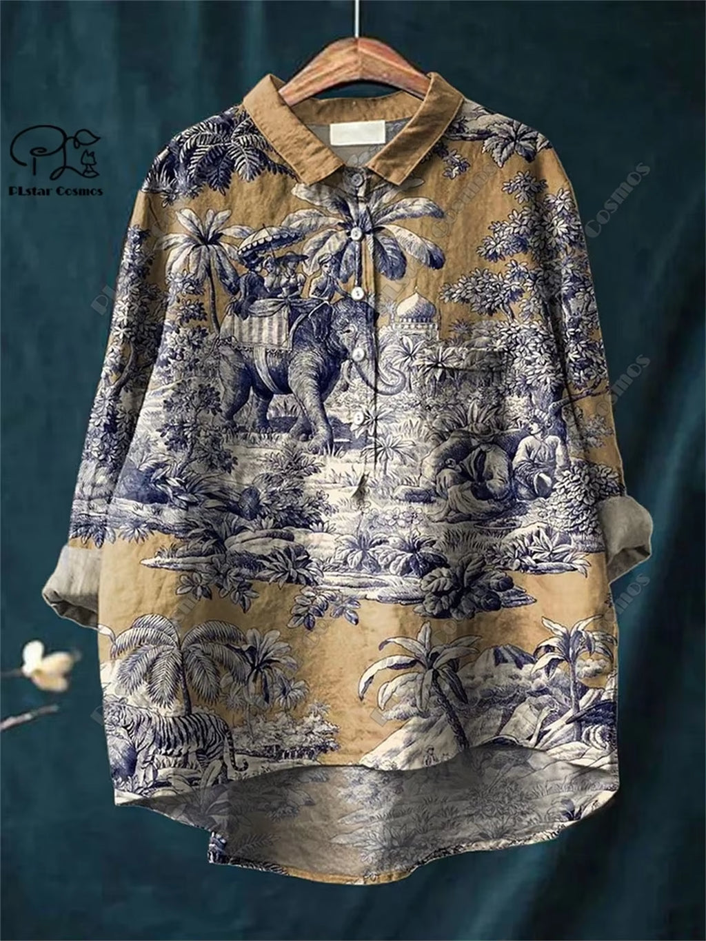 3D Floral Open Tube Shirt for Bold Summer Vibes